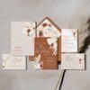Bohemian Pampas Wedding Invitation | Terracotta Wedding Invite Template Bohemian Pampas Wedding Invitation | Terracotta Wedding Invite Template