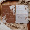 Bohemian Pampas Wedding Invitation | Terracotta Wedding Invite Template Bohemian Pampas Wedding Invitation | Terracotta Wedding Invite Template