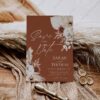 Rust Wedding Save The Date Template with Photo | Personalized Save Our Date Printable Rust Wedding Save The Date Template with Photo E102