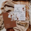 Bohemian Terracotta Wedding Invitation | Fall Wedding Template Set Bohemian Terracotta Wedding Invitation | Fall Wedding Template Set