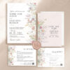 Meadow Wedding Invitation Templates | Watercolor Wildflower Wedding Suite Meadow Wedding Invitation Templates | Watercolor Wildflower Wedding Suite