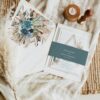 Boho Teal Wedding Invitation Template Card | Wedding Suite Printable Boho Teal Wedding Invitation Template Card | Wedding Suite Printable