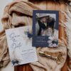 Boho Navy Blue Save The Date Template with Photo | Printable Wedding | Save our Date Boho Navy Blue Save The Date Template with Photo E108