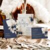 Navy Blue Wedding Invitation Suite Template | Boho Wedding Set Printable