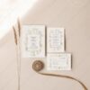 Cream Boho Wedding Invitation Templates | Floral Wedding Set Editable Cream Boho Wedding Invitation Templates | Floral Wedding Set Editable