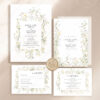 E110 Cream Boho Wedding Invitation Templates Amy Design 5