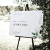 Modern Wedding Welcome Sign Template | DIY Printable Template | Greenery Eucalyptus D001 Welcome Sign Modern Wedding Template Amy Design 2