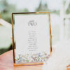Wildflower Signage Template Bundle Printable | Reception Sign Wedding D002 Modern Seating Chart Card Template Amy Design 3