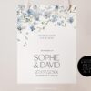 D005 Welcome Sign Blue Wildflower Wedding Amy Design Templates 3