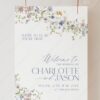 D006 Welcome Sign Wildflower Wedding Amy Design Templates 6