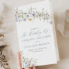 D006 Wildflower Wedding Ceremony Program Template 4