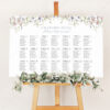 Wildflower Wedding Signage Bundles Template Printable | Spring Garden Reception Signs D006 Wildflower Wedding Seating Chart Sign Template 1