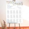 Wildflower Wedding Seating Chart Sign Template | Wedding Sign Templates D006 Wildflower Wedding Seating Chart Sign Template 5