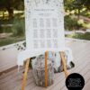 Printable Seating Chart Template Wedding | Wildflower Wedding Sign D007 Printable Seating Chart Template Wedding Amy Design 4