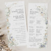 D007 Wedding Program Template Printable 1