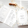 D007 Wedding Program Template Printable 4