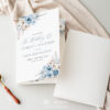 D010 Blue Wedding Ceremony Program Template 5