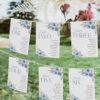 Blue Bohemian Reception Signage Printable | DIY Wedding Signs Bundle Templates D010 Blue Wedding Seating Chart Cards Amy Design 4
