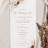 Boho Terracotta Wedding Program Template | Booklet Wedding Program | Wedding Programs D011 Boho Terracotta Wedding Program Template AmyDesign 1