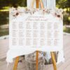 Rustic Boho Wedding Guest List Template | Seating Plan Sign Template D011 Rustic Boho Wedding Guest List Template Amy Design 2