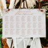 Rustic Boho Wedding Guest List Template | Seating Plan Sign Template D011 Rustic Boho Wedding Guest List Template Amy Design 3