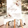 D011 Welcome Sign Boho Wedding Template Download AmyDesign 4