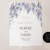 D014 Welcome Sign Wisteria Wedding Signage Template 4