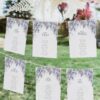 Purple Floral Wedding Signs Template Bundle | Wisteria Signage Printable D014 Wisteria Seating Chart Cards Template Amy Design 3