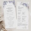 D014 Wisteria Wedding Program Template Amy Design 1