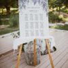 Wisteria Wedding Seating Sign Template | Purple Floral Signage Printable D014 Wisteria Wedding Seating Sign Template Amy Design 3