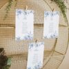 D015 Monogram Wedding Seating Chart Card Template Amy Design 2