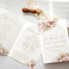 D016 Pink Bohemian Wedding Program Template 5