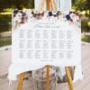 Navy Blue & Rust Wedding Template BUNDLE | 50+ Templates Editable Rustic Invitation Suite & Boho Signs D019 Terracotta and Navy Seating Chart Template Wedding Amy Design 1