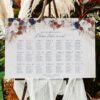 Navy Blue Rust Wedding Signs Templates | Bohemian Terracotta Wedding Signage Bundles D019 Terracotta and Navy Seating Chart Template Wedding Amy Design 2