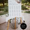 Navy Blue Rust Wedding Signs Templates | Bohemian Terracotta Wedding Signage Bundles D019 Terracotta and Navy Seating Chart Template Wedding Amy Design 6