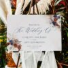 Navy Blue Rust Wedding Signs Templates | Bohemian Terracotta Wedding Signage Bundles D019 Welcome Sign Navy Rust Wedding Templates Amy Design 2
