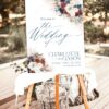 Navy Rust Wedding Welcome Sign Template | Boho Wedding Reception Sign Printable D019 Welcome Sign Navy Rust Wedding Templates Amy Design 3