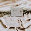 D021 Boho Terracotta Wedding RSVP Card Template Amy Design 2