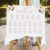 D021 Boho Terracotta Wedding Seating Chart Sign Amy Design 1