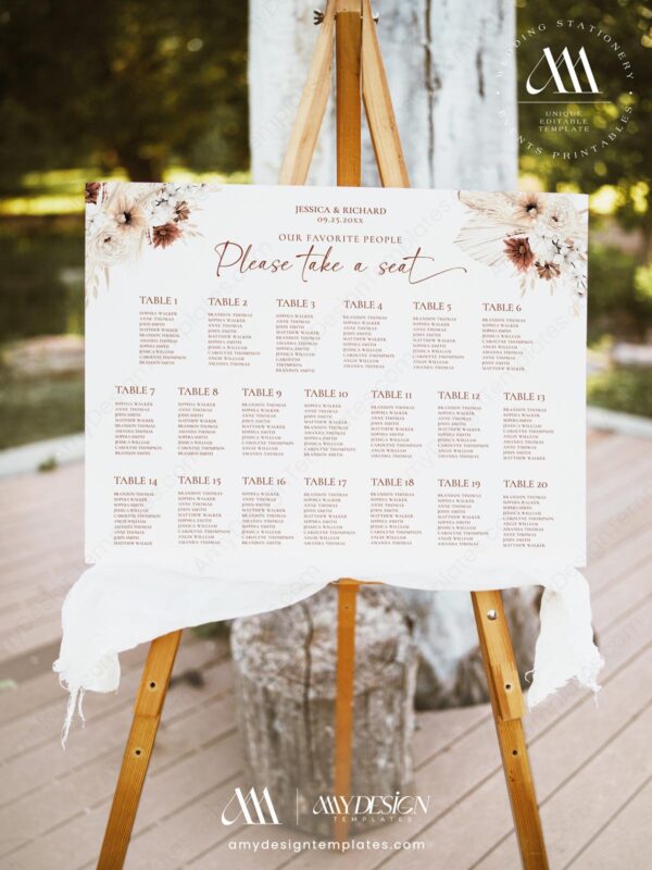 9+ Free Printable Wedding Seating Plan Templates: Guide Your Guests with Ease! What to Include in Your Wedding Seating Plan