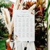 D021 Boho Terracotta Wedding Seating Chart Sign Amy Design 4