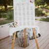 D021 Boho Terracotta Wedding Seating Chart Sign Amy Design 6