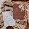 Boho Terracotta Wedding Enclosure Card Template | Wedding Insert Card | Details Card Printable D021 Enclosure Card Wedding Terracotta Boho Amy Desgin Templates 1