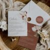Boho Terracotta Wedding Enclosure Card Template | Wedding Insert Card | Details Card Printable D021 Enclosure Card Wedding Terracotta Boho Amy Desgin Templates 2