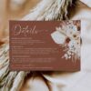 D021 Enclosure Card Wedding Terracotta Boho Amy Desgin Templates 5