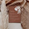 Boho Terracotta Wedding Enclosure Card Template | Wedding Insert Card | Details Card Printable D021 Enclosure Card Wedding Terracotta Boho Amy Desgin Templates 6