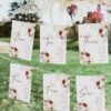 Boho Terracotta Wedding Signage Templates Bundle | Signage Printable Template Download D021 Terracotta Wedding Seating Chart Template Amy Design 4