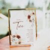Boho Terracotta Wedding Signage Templates Bundle | Signage Printable Template Download D021 Terracotta Wedding Seating Chart Template Amy Design 5