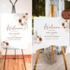 Boho Terracotta Wedding Welcome Sign | DIY Printable Template D021 Welcome Sign Boho Terracotta Wedding Template 1