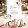 Boho Terracotta Wedding Welcome Sign | DIY Printable Template D021 Welcome Sign Boho Terracotta Wedding Template 4